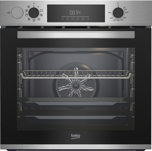 Beko BBIS12300XDE Forno Elettrico da incasso 72 L Multifunzione Cottura Assistita a Vapore SteamAssist 9 Funzioni Classe A+ Inox