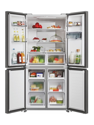 candy cfqq5t817ewps frigorifero side by side libera installazione 463 l total no frost circle + classe e argento