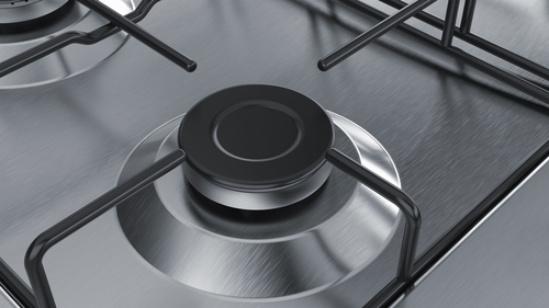 bosch pgp6b5b85 piano cottura acciaio inossidabile da incasso 58 cm gas 4 fornello(i)