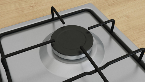 bosch pgp6b5k85 piano cottura da incasso a gas 4 fuochi 60 cm inox