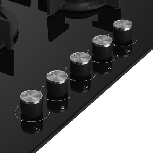 beko hilw 75222 s piano cottura nero da incasso gas 5 fornello(i) da 70 cm hilw75222s