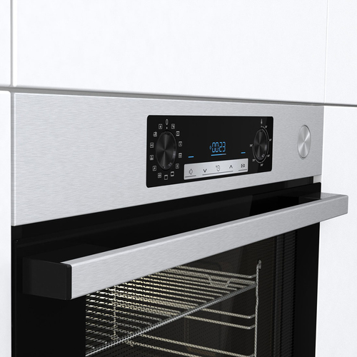 hisense bsa66226ax forno elettrico da incasso multifunzione vapore 77 l 3500 w classe a nero grigio inox