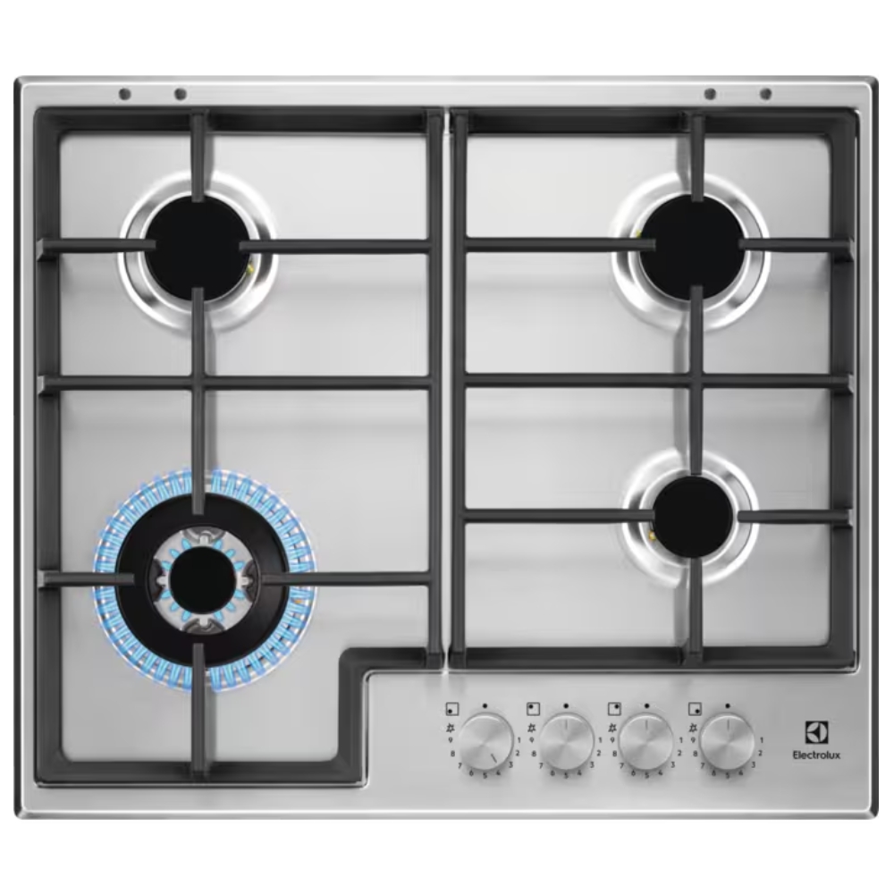 Electrolux EGS64362X Piano Cottura da Incasso a Gas 4 Fornello(i) 60 Cm Inox