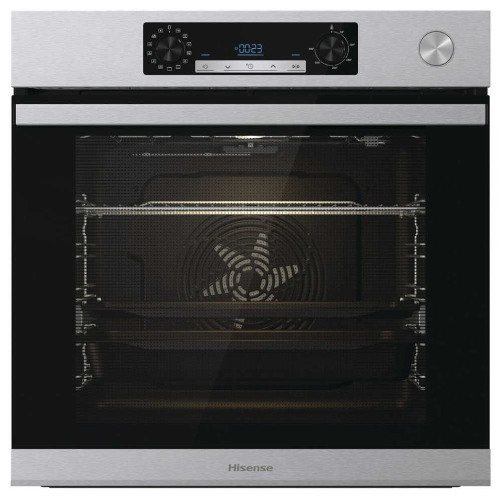 Hisense BSA66226AX Forno da Incasso Multifunzione Vapore 77 L 3500 W Classe A Nero Grigio Inox