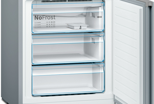 bosch serie 4 kgn49xlea frigorifero combinato libera installazione capacità 435 l no frost classe e inox